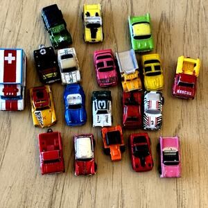 RARE VTG Galoob Micro Machines Lot 20 City Rescue & Race Cars Made USA 80s 90s